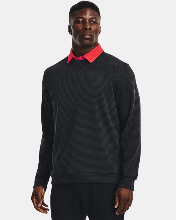 Haut à col ras du cou UA Storm SweaterFleece pour homme, Black, pdpMainDesktop image number 0
